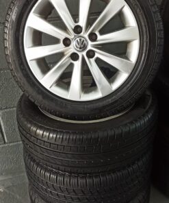 JOGO DE RODAS COM PNEUS ARO 15" 5X112 - usados
